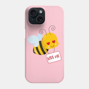 Cute Bee Valentine's day Design Phone Case