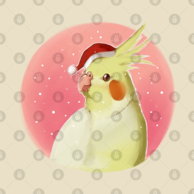 Christmas Cockatiel by Shemii