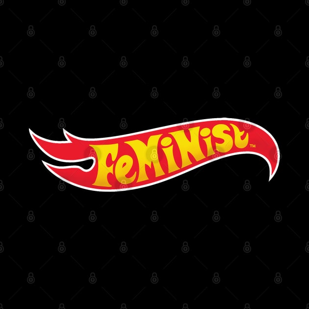 feminist toy car logo by good scribbles