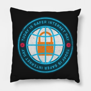 Today is Safer Internet Day Pillow