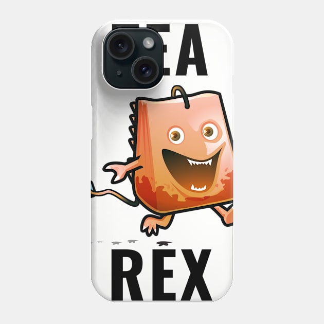 Tea Rex Phone Case by SillyShirts