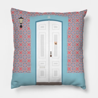 Portugal Tile Door Pillow