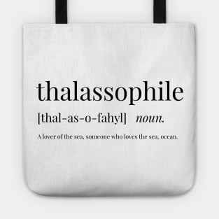 Thalassophile Definition Tote