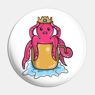 octopus and treasure Pin