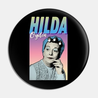 Hilda Ogden - Retro Pop Art Corrie TV Tribute Pin