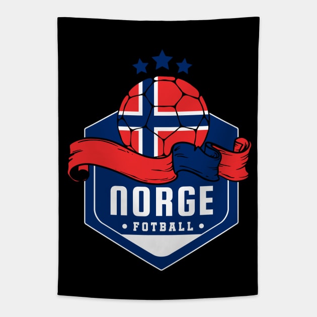 Norge Football Tapestry by footballomatic