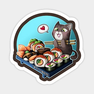 Pou & Sushi Magnet