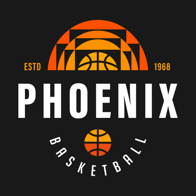 Phoenix Suns Basketball Fan Sunrise Design Playoffs Gift by BooTeeQue