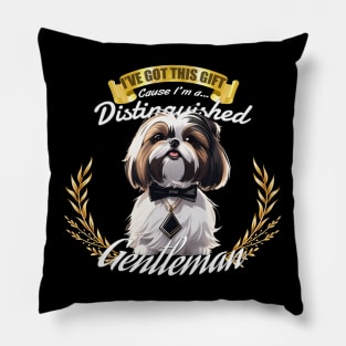 The Distinguished Shih Tzu Gentleman Pillow