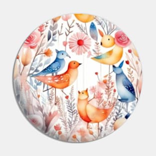 Flowers birds animals colorful floral gift ideas Pin