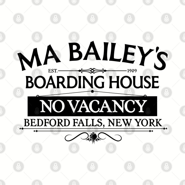 Ma Bailey's Boarding House Bedford Falls, NY by darklordpug