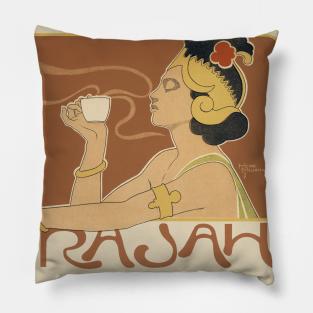 Cafe Rajah by Henri Meunier Pillow
