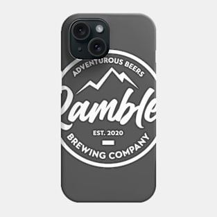 Rambler Brewing Company logo tee - dark Phone Case