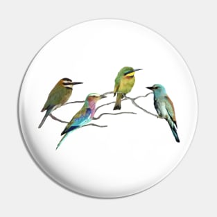 Bee-eater + Roller - Birds in Africa Pin