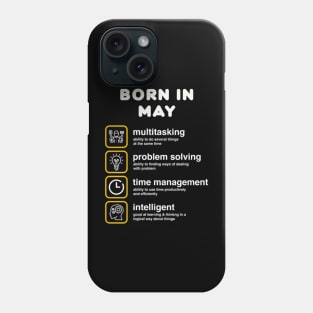 Born in May Phone Case