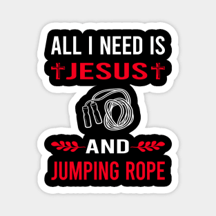 I Need Jesus And Jump Jumping Rope Rope Skipping Magnet