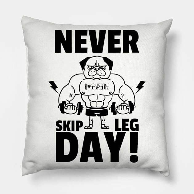 Gym motivation Pillow by Houseofwinning