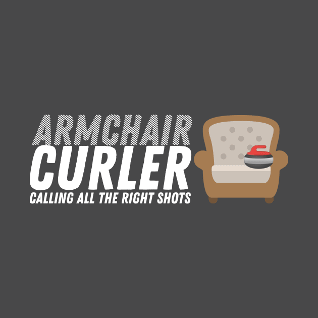 Curling - Armchair Curler - White Text by itscurling