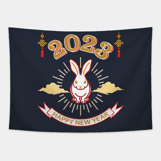 2023 Year of the Rabbit Tapestry by TeeText