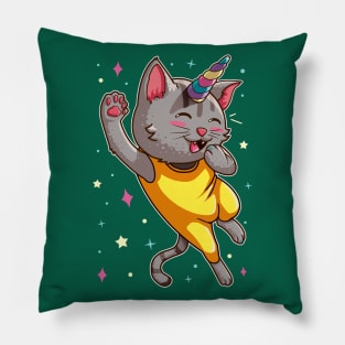 Meowgical Cat Unicorn v6 Pillow