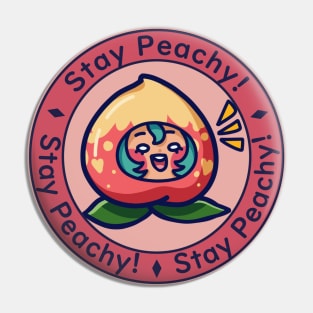 Stay Peachy Peach Hat Pin