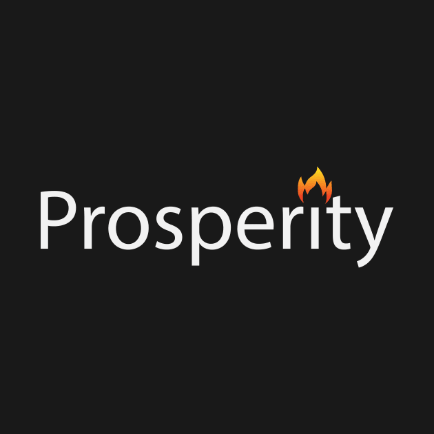 Prosperity artistic text design by BL4CK&WH1TE 