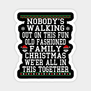 ugly sweater christmas 2024 Magnet