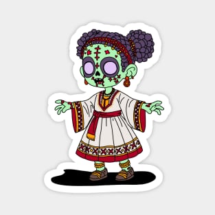 Cute Ethiopian Zombie Magnet
