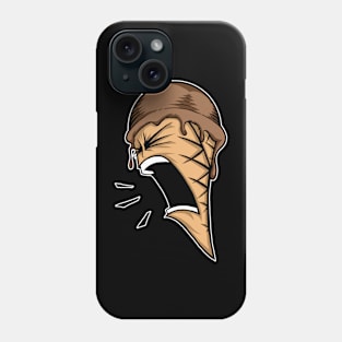 Funny Ice Cream Scream Chocolate Retro Design Phone Case