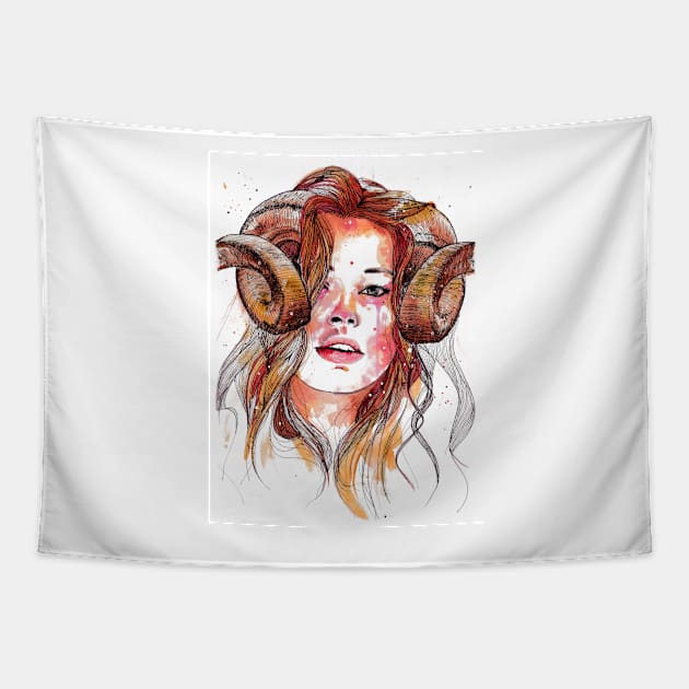 Aries Tapestry by Liza's Brushes