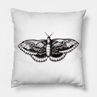 Dramabite Vintage butterfly illustration Pillow