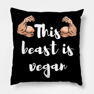 This beast is vegan Pillow