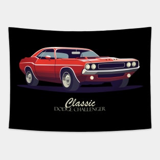 Challenger Classic srt Muscle Car Tapestry