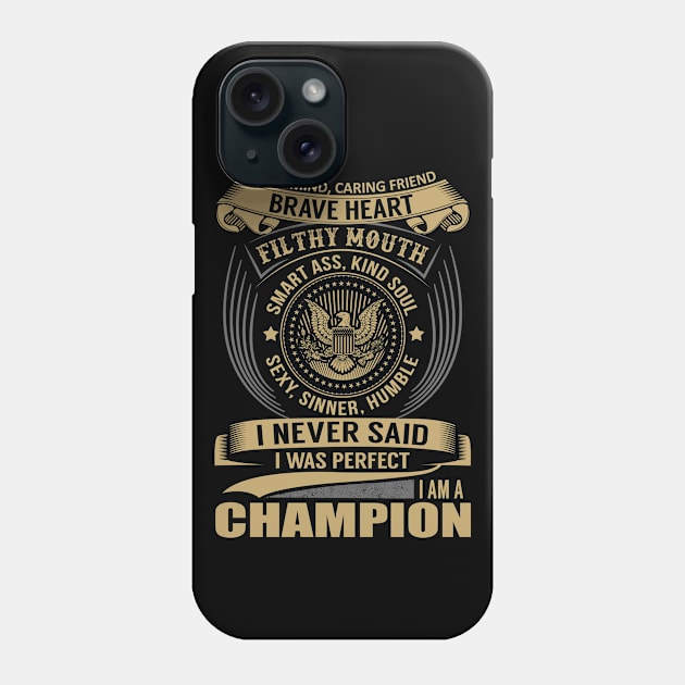 CHAMPION Phone Case by Nicolbar