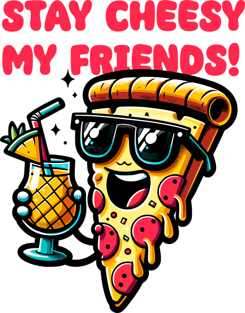 Pizza Slice and Pineapple Juice Kids T-Shirt by Muslimory