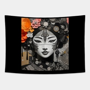 Asian Tattoo Woman Tapestry