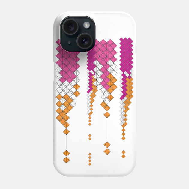 Falling Squares Phone Case by AMDesigns