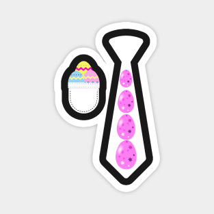 Easter egg tie funny Easter tie costume with suit pocket Easter enthusiasts Magnet