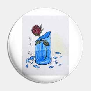 Broken Promise Rose Pin