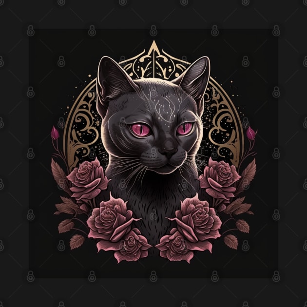 Gothic Burmese Cat by Enchanted Reverie