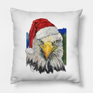 Holiday Eagle Portrait Pillow