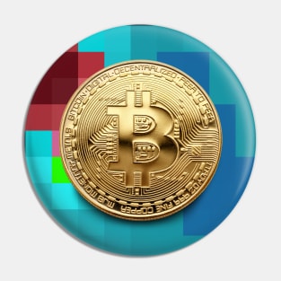 Bitcoin Cryptocurrency Digital Assets Pin