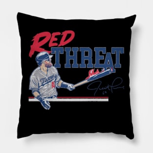 Justin Turner The Red Threat Pillow