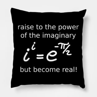 imaginary potential (white) Pillow