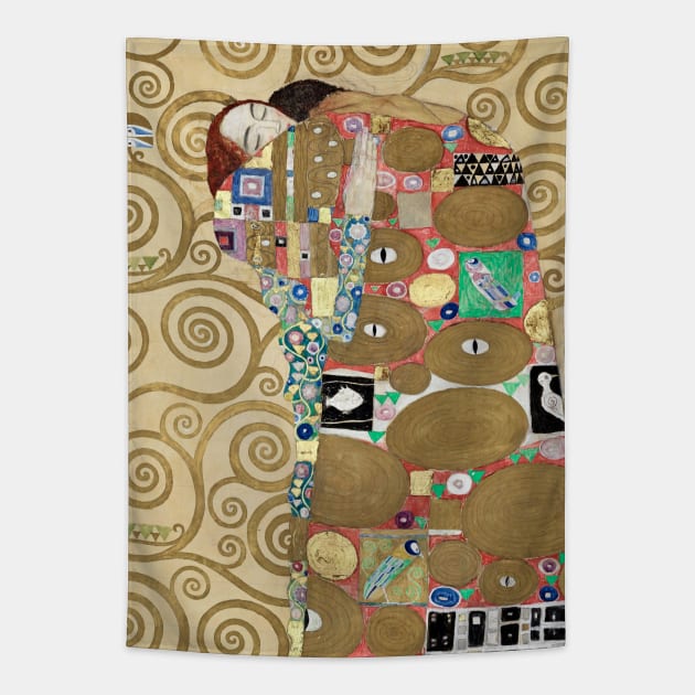 Gustav Klimt- Fulfillment Tapestry by SybaDesign