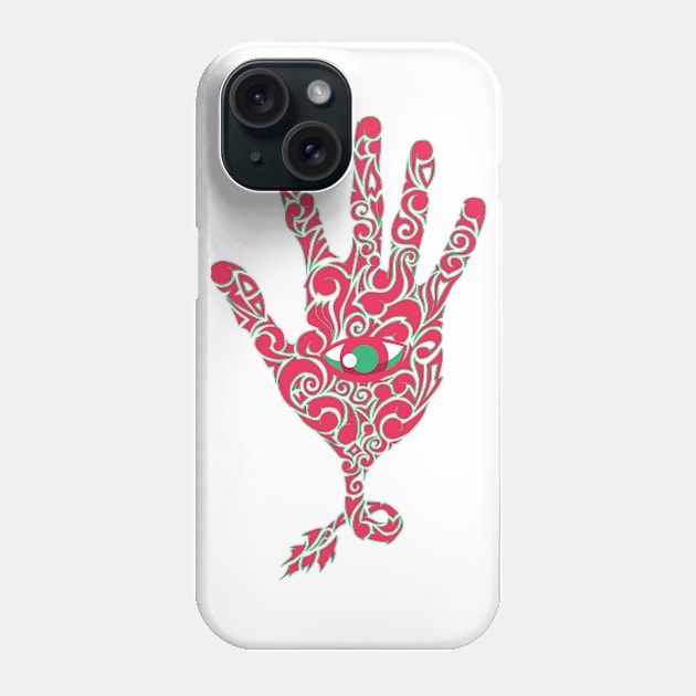 eye on hand Phone Case by angsabiru