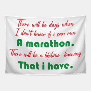 Runners life Tapestry