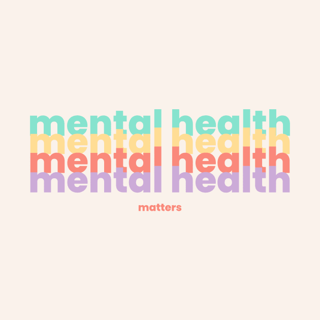 Mental Health Matters | Poppins Peach Candy by Violete Designs