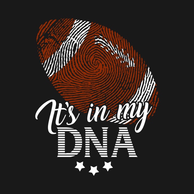 American Football, it's in my DNA - Fingerpringt gift by CheesyB