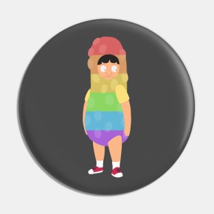 Rainbow Pickle Gene Pin